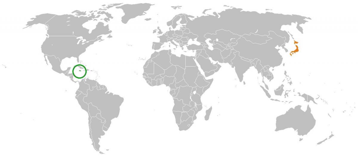 giamaica nella mappa del mondo