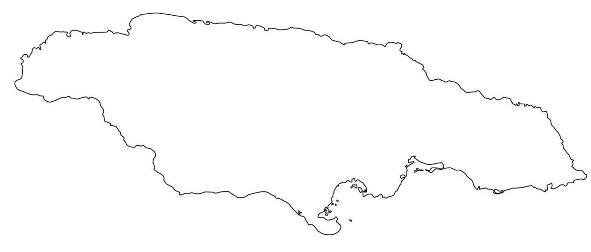 mappa della giamaica vuoto