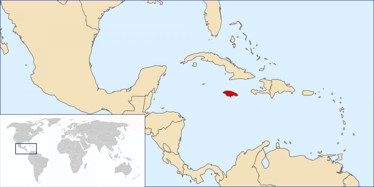 giamaica mappa del mondo