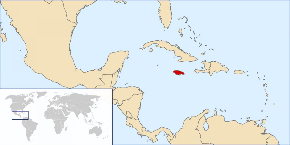 giamaica paese nella mappa del mondo