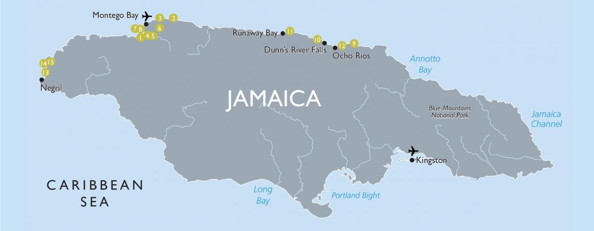 Mappa di aeroporti giamaica