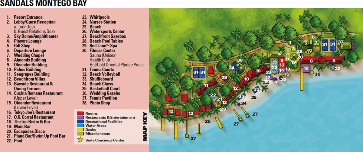 jamaica resort baia di montego la mappa