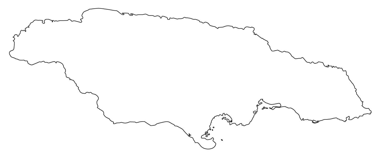 Mappa di schizzo giamaica