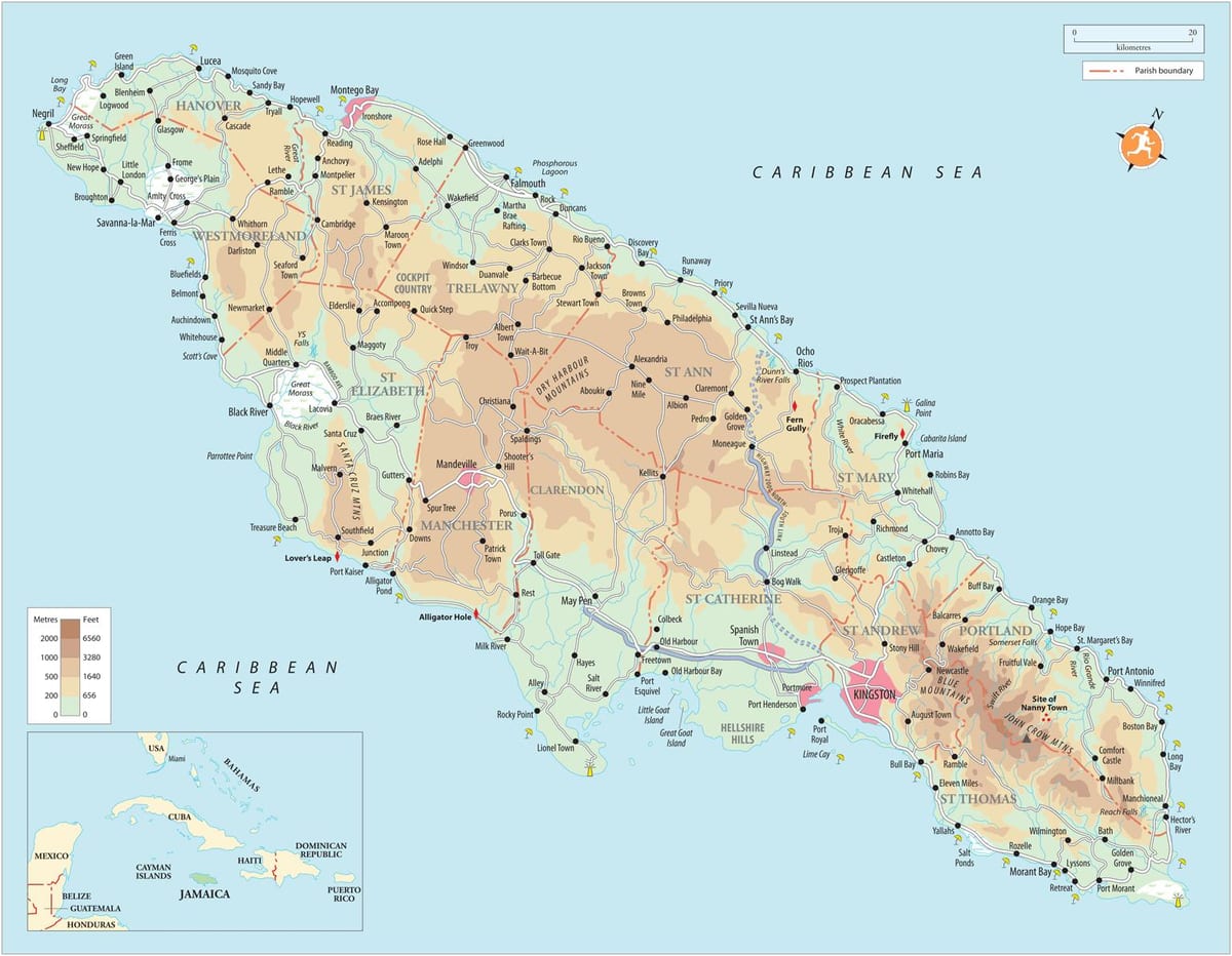 La mappa del tesoro di bach giamaica