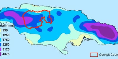 Mappa della giamaica clima