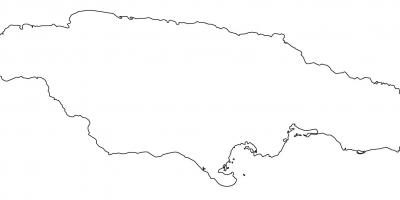 Mappa della giamaica vuoto