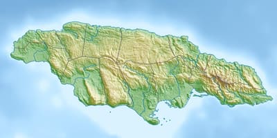 Mappa di sollievo giamaica