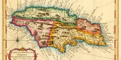 Mappa di vintage giamaica