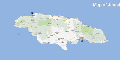 Mappa di winnifred beach giamaica